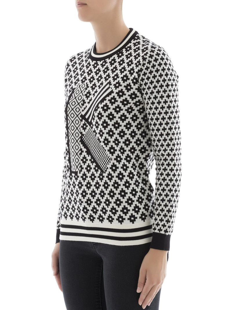 Kenzo White Cotton Women Sweater