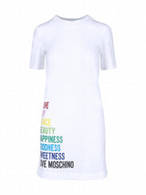 Love Moschino Chic Logo-Printed Cotton Dress