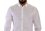 Dolce & Gabbana Elegant Slim Fit White Dress Shirt