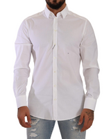 Dolce & Gabbana Elegant Slim Fit White Dress Shirt