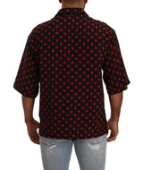 Dolce & Gabbana Elegant Silk Polka Dots Button-Down Shirt