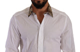 Dolce & Gabbana Elegant Gold Cotton Dress Shirt