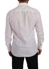 Dolce & Gabbana Elegant White Cotton Dress Shirt - Slim Fit