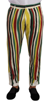 Dolce & Gabbana Elegant Striped Skinny Pants