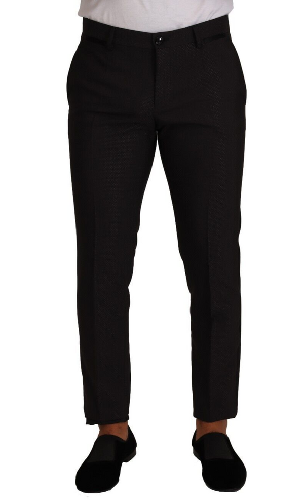 Dolce & Gabbana Elegant Skinny Tuxedo Trousers