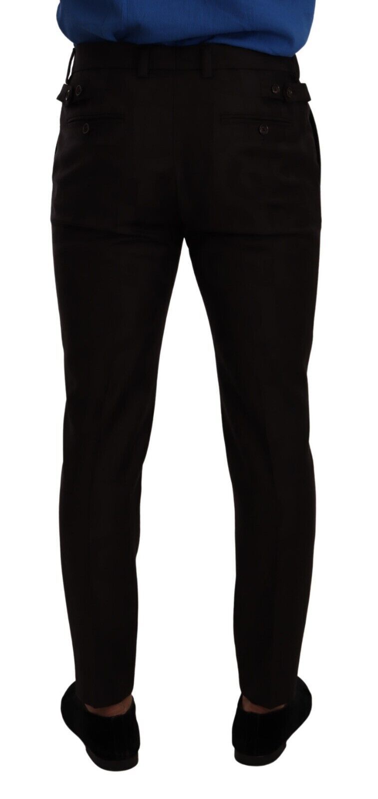 Dolce & Gabbana Elegant Bordeaux Slim-Fit Wool Dress Pants