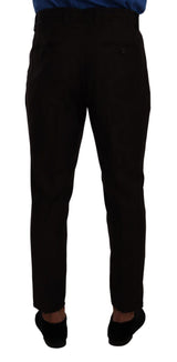 Dolce & Gabbana Elegant Burgundy Wool Jogger Pants