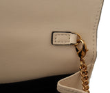 Versace Elegant White Nappa Leather Evening Shoulder Bag