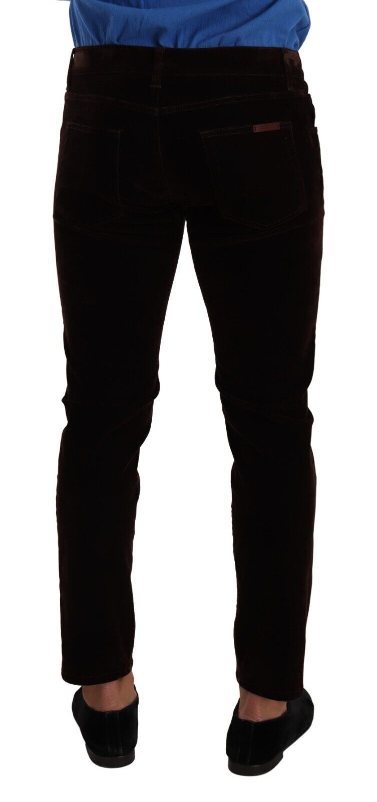 Dolce & Gabbana Bordeaux Velvet Slim Fit Skinny Jeans