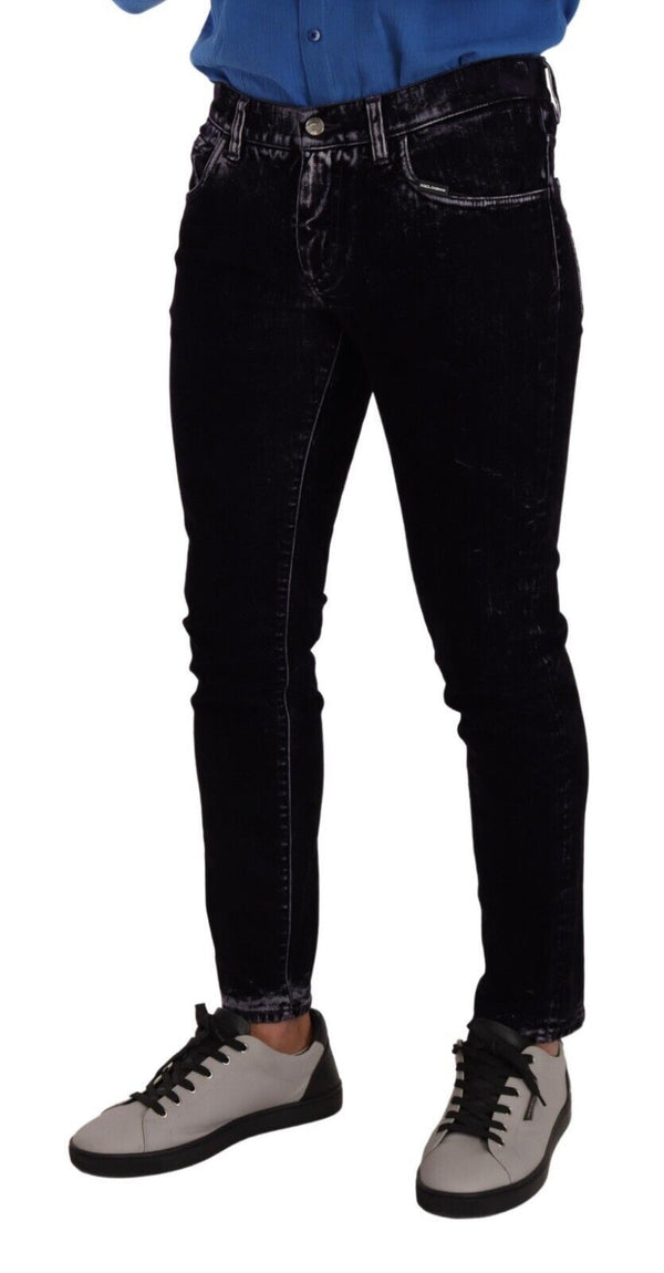 Dolce & Gabbana Elegant Purple Slim Fit Skinny Jeans