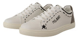 Dolce & Gabbana Elegant White Leather Casual Sneakers