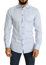 Dolce & Gabbana Elegant Light Blue Slim Fit Dress Shirt