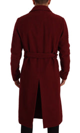 Dolce & Gabbana Stunning Double Breasted Wool Overcoat