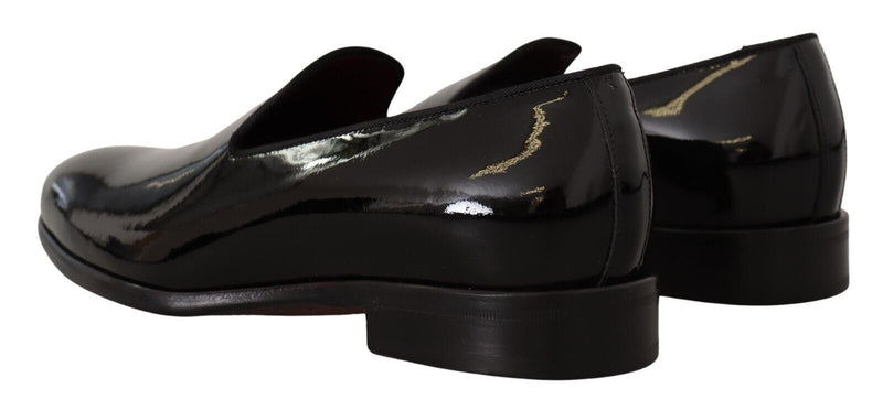 Dolce & Gabbana Elegant Black Patent Leather Loafers