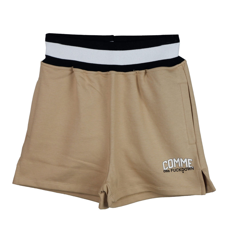 Comme Des Fuckdown Beige Cotton Women Short