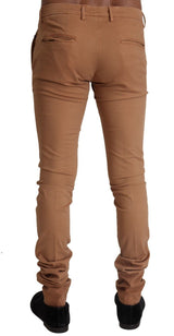 Dolce & Gabbana Chic Beige Slim Fit Skinny Pants