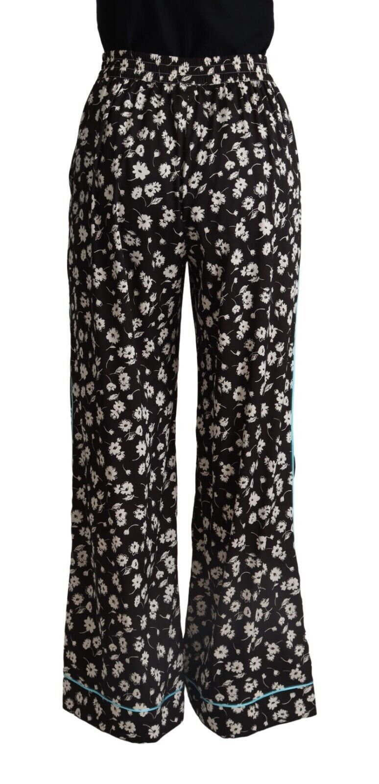 Dolce & Gabbana Elegant Floral Wide Leg Pants