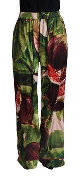 Dolce & Gabbana Elegant Wide Leg Figue Print Pants