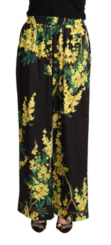 Dolce & Gabbana Floral Elegance Wide Leg Pants