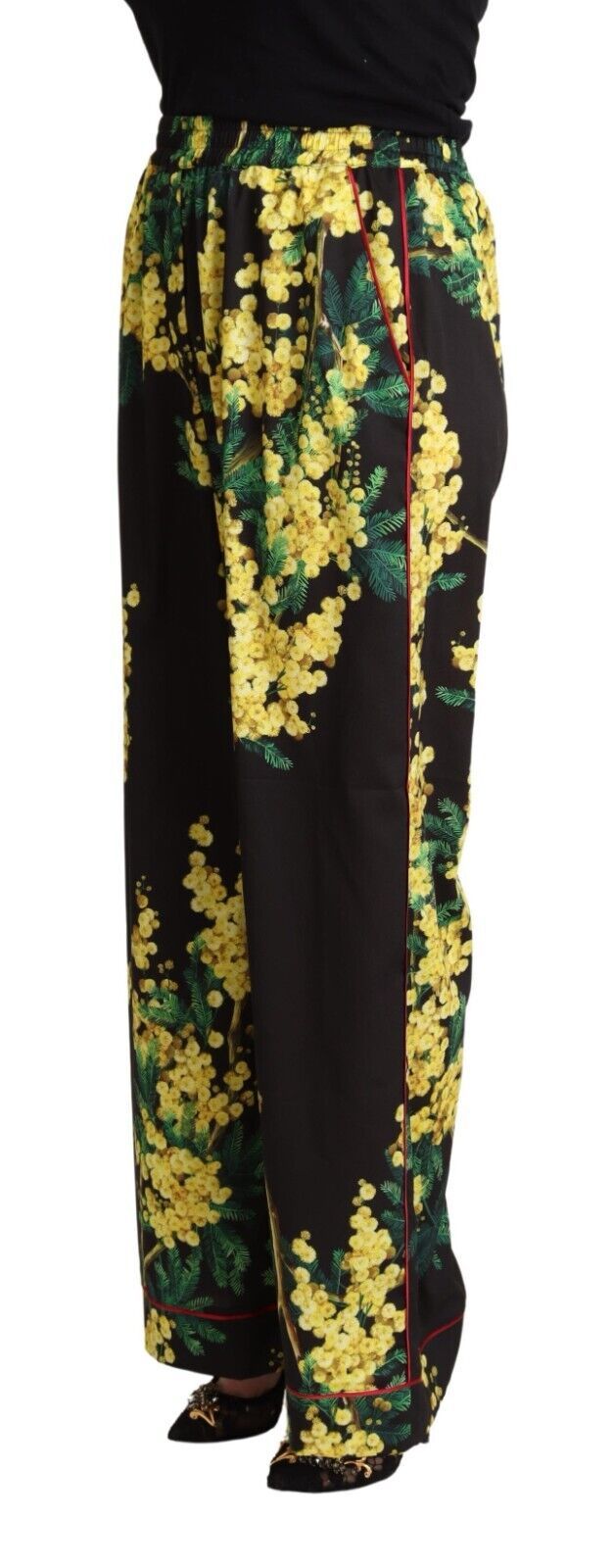 Dolce & Gabbana Floral Elegance Wide Leg Pants