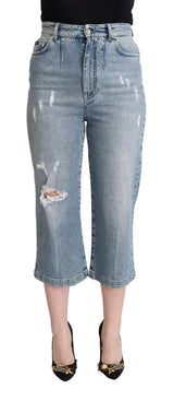 Dolce & Gabbana Chic Capri Cropped Denim Jeans