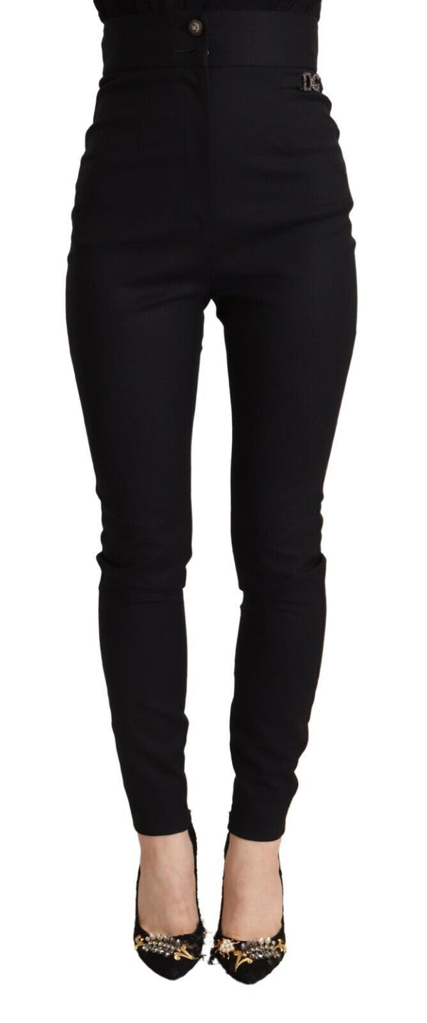 Dolce & Gabbana Chic High-Waisted Slim Fit Trousers