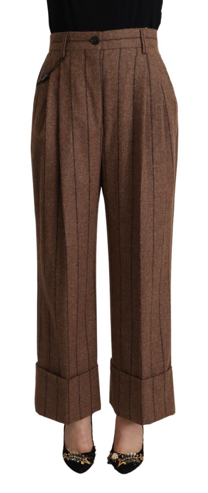 Dolce & Gabbana Elegant High-Waisted Straight Pants