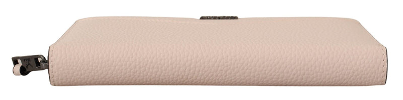 Karl Lagerfeld Elegant Mauve Leather Wallet - Secure & Stylish