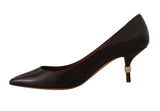 Dolce & Gabbana Elegant Brown Leather Heels Pumps