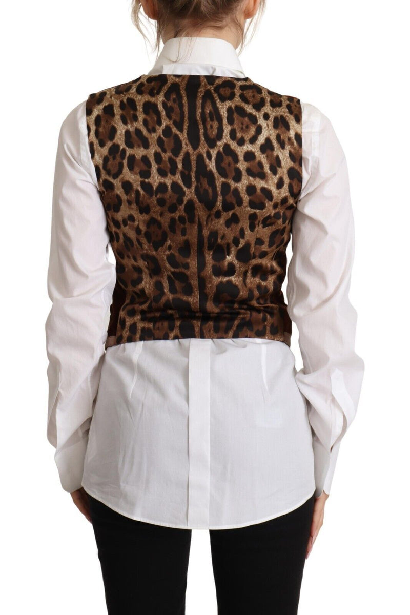 Dolce & Gabbana Elegant Sleeveless V-Neck Corduroy Vest