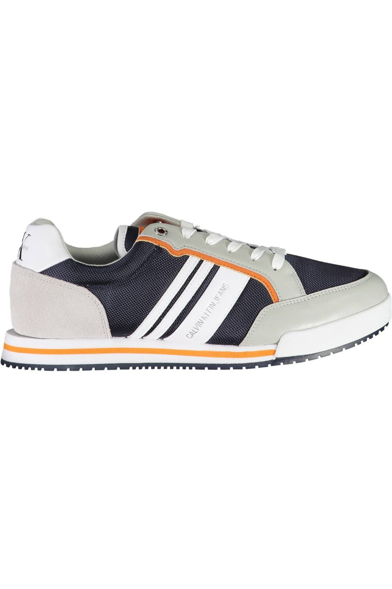 Calvin Klein Sleek Blue Sports Sneakers with Contrast Details