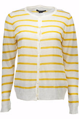 Gant White Linen Women Cardigan