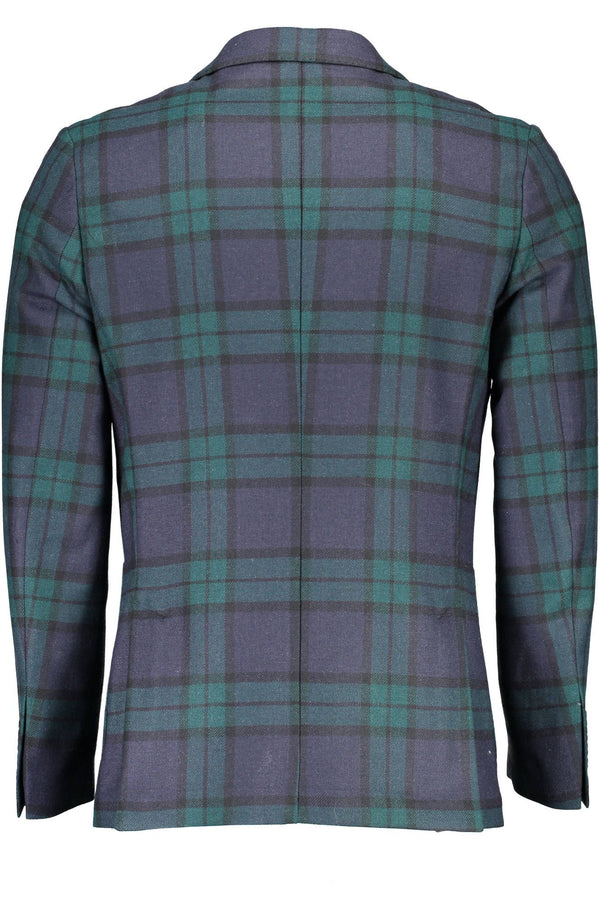 Gant Timeless Green Wool-Blend Long Sleeve Jacket