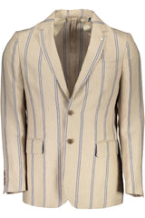 Gant Classic Linen Single-Breast Beige Jacket