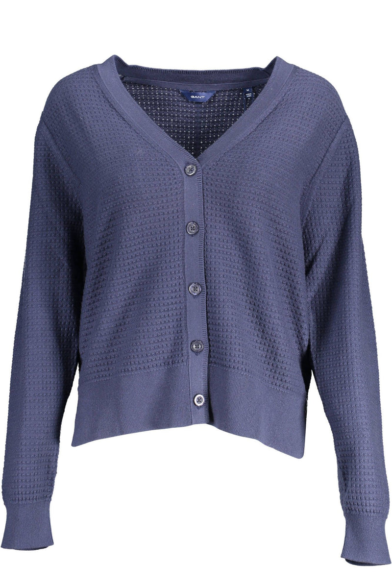 Gant Blue Cotton Women Cardigan