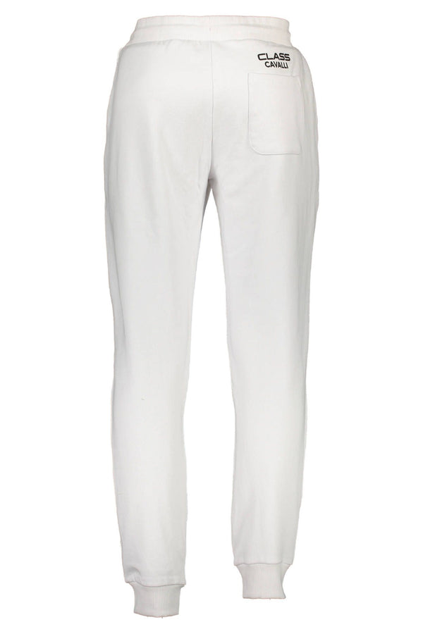 Cavalli Class White Cotton Men's Sport Trouser