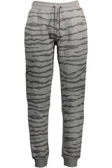 Cavalli Class Gray Cotton Men Sport Trouser