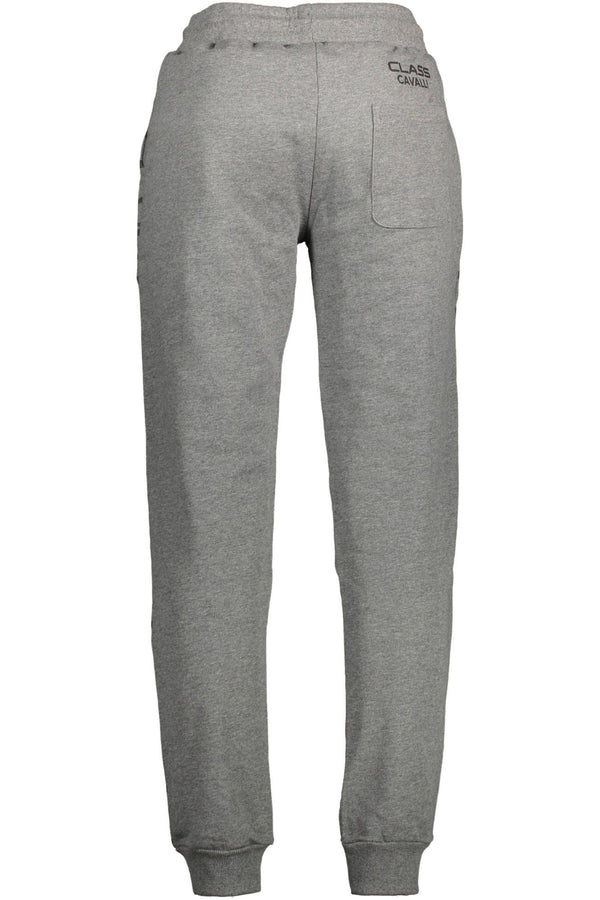 Cavalli Class Gray Cotton Men Sport Trouser