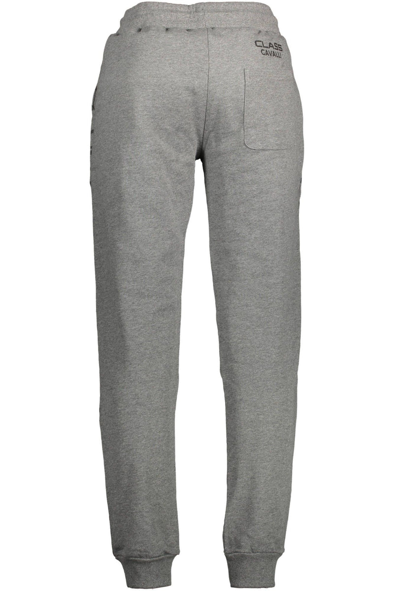 Cavalli Class Gray Cotton Men Sport Trouser