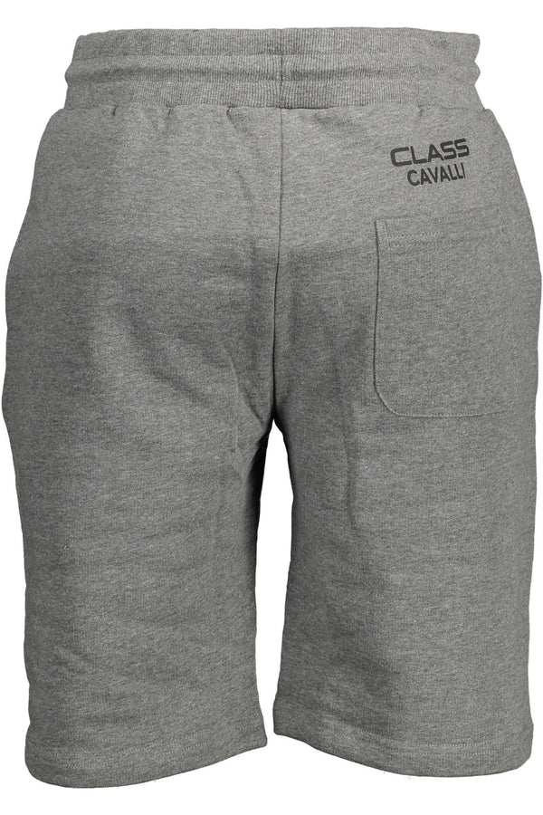 Cavalli Class Gray Cotton Men Short