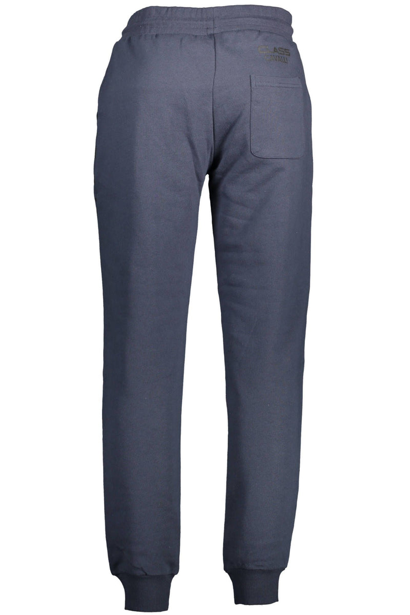 Cavalli Class Blue Cotton Men Trouser