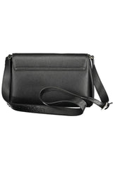 Calvin Klein Elegant Black Shoulder Bag with Logo Detail