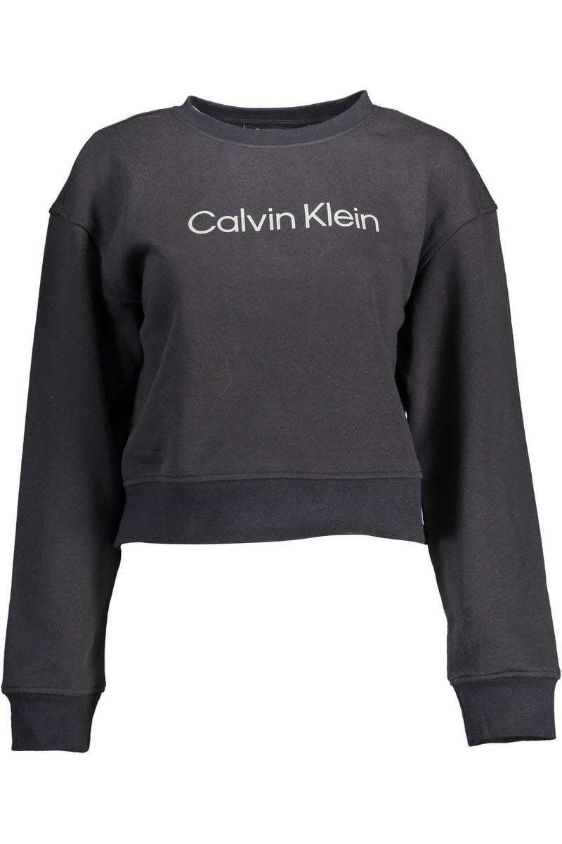 Calvin Klein Black Cotton Women Sweatshirt