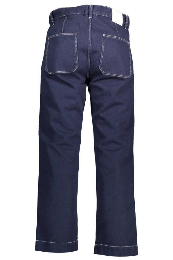 Gant Blue Cotton Men Trouser