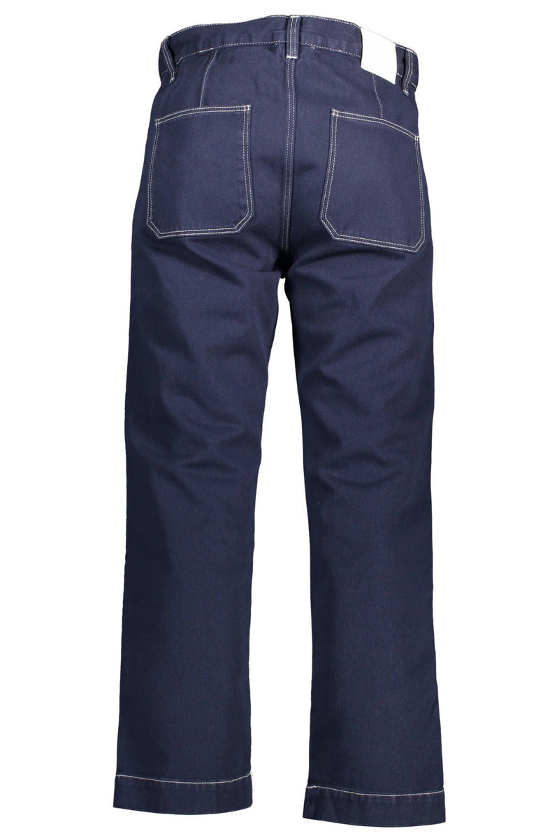 Gant Blue Cotton Men Trouser