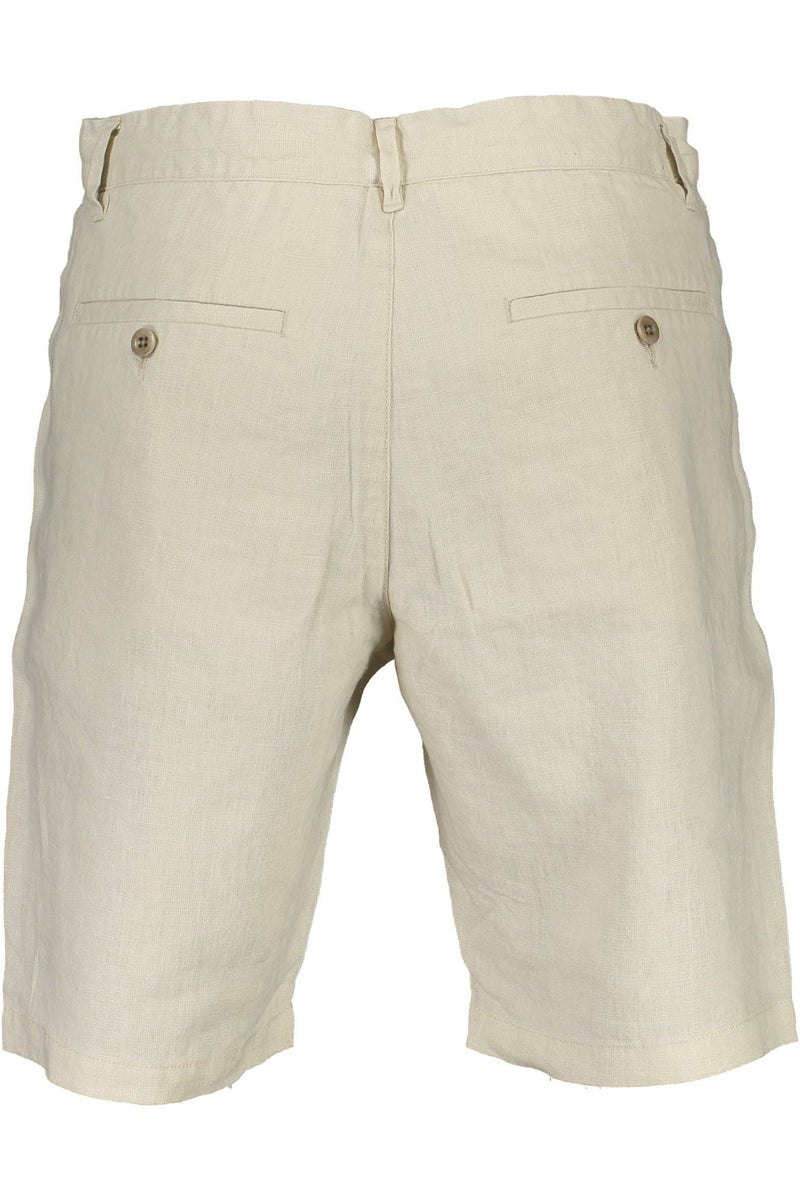 Gant Beige Linen Men Bermuda