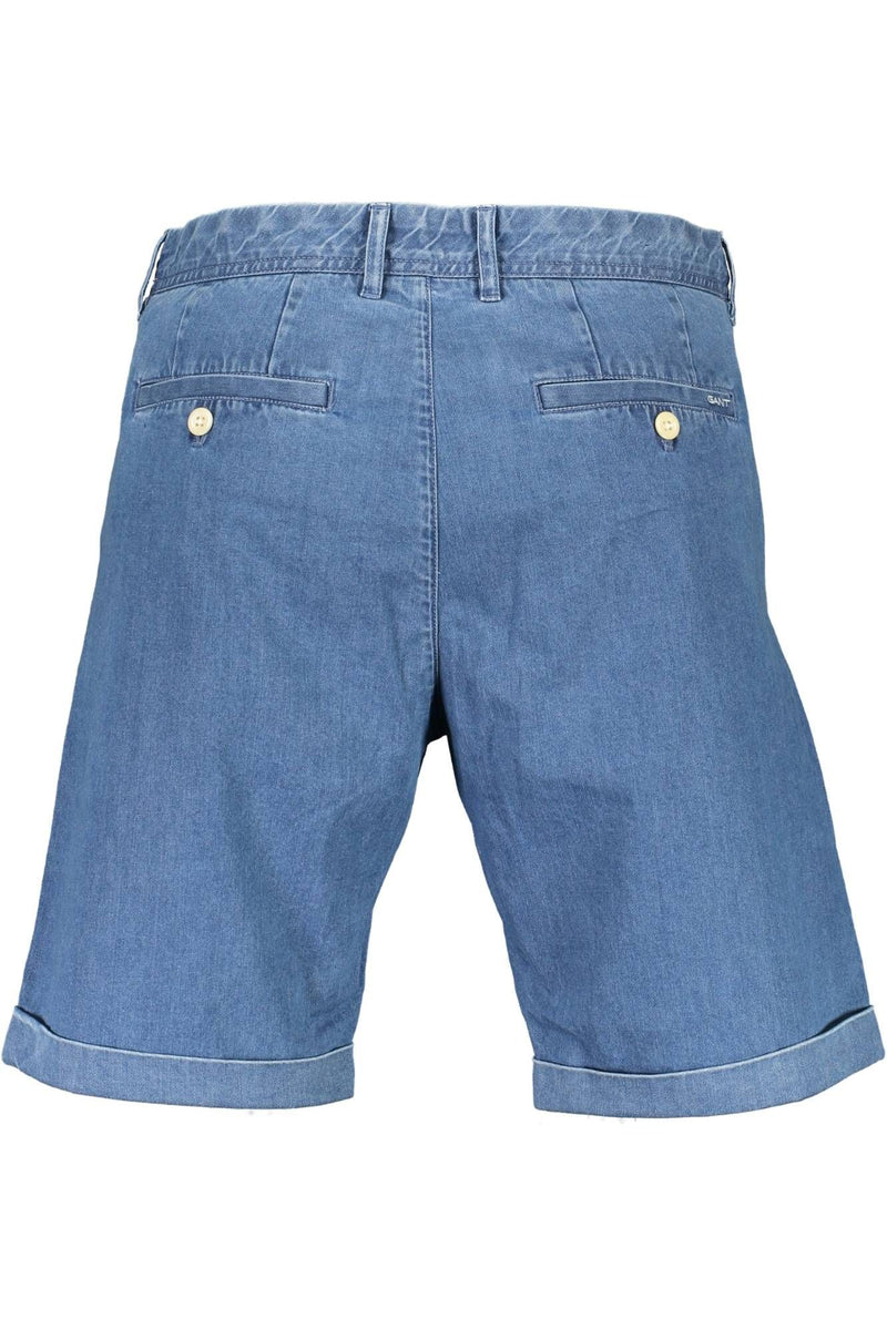 Gant Light Blue Cotton Men Bermuda Shorts