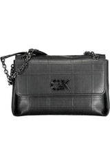 Calvin Klein Elegant Chain-Handle Black Shoulder Bag