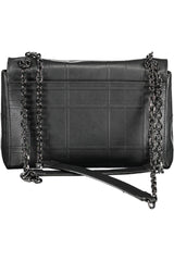 Calvin Klein Elegant Chain-Handle Black Shoulder Bag