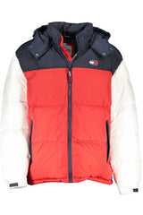 Tommy Hilfiger Elegant Blue Down Jacket with Removable Hood